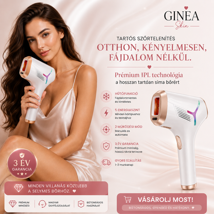 Jégérintés  Prémium IPL szőrtelenítő hűtőfunkcióval
